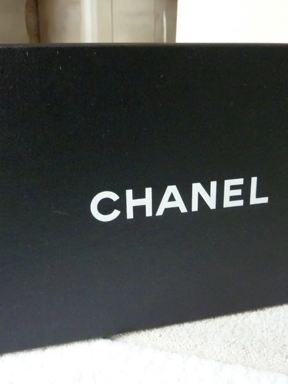 Chanel Black Empty Shoe Box for storage SZ 11.5